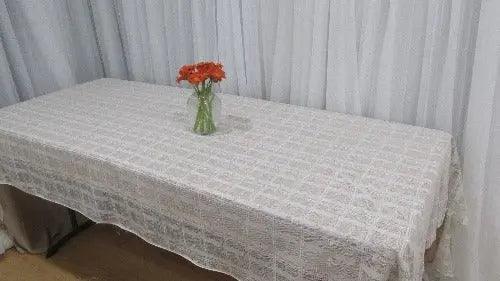 Checkered Lace Tablecloth - Rectangular - 60