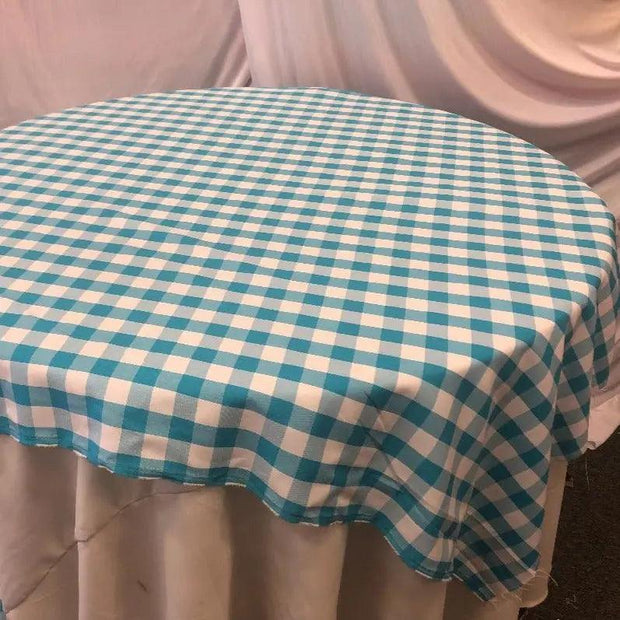 Buffalo Plaid Checkered Table Overlay - 60"x60"