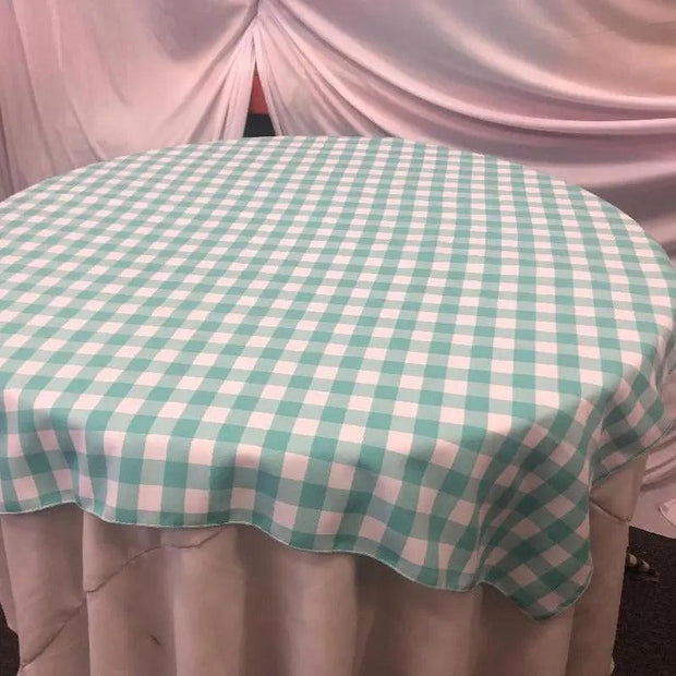 Buffalo Plaid Checkered Table Overlay - 60"x60"