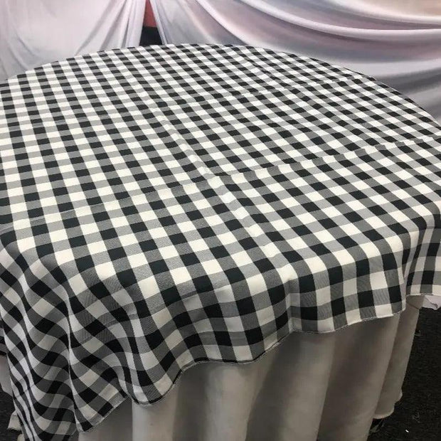 Buffalo Plaid Checkered Table Overlay - 60"x60"