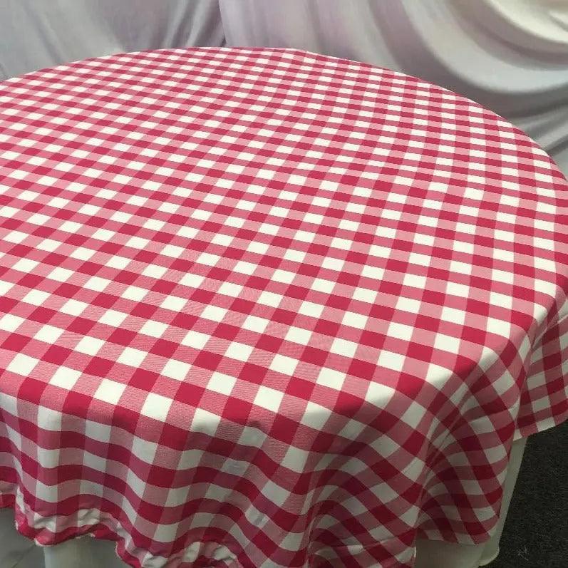 Buffalo Plaid Checkered Table Overlay - 60"x60"