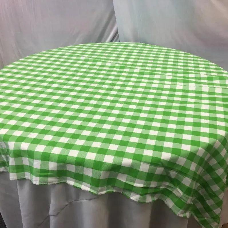 Buffalo Plaid Checkered Table Overlay - 60"x60"
