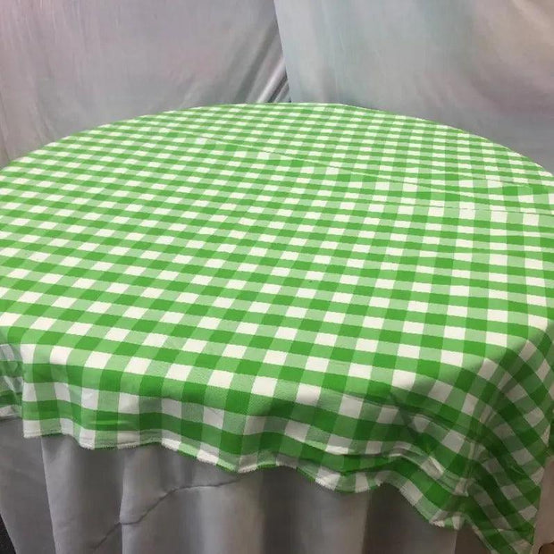 Buffalo Plaid Checkered Table Overlay - 60"x60"