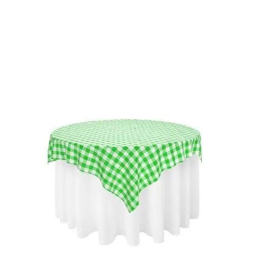 Buffalo Plaid Checkered Table Overlay - 60"x60"