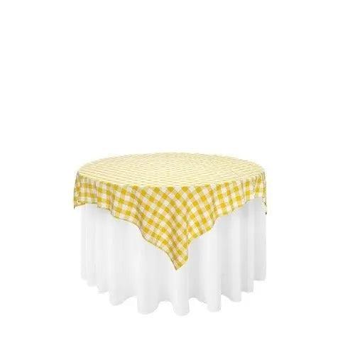 Buffalo Plaid Checkered Table Overlay - 60"x60"