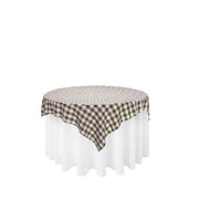 Buffalo Plaid Checkered Table Overlay - 60"x60"