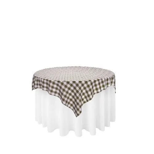 Buffalo Plaid Checkered Table Overlay - 60"x60"