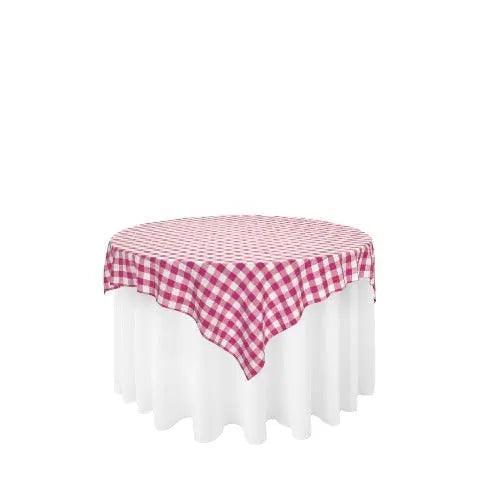 Buffalo Plaid Checkered Table Overlay - 60"x60"