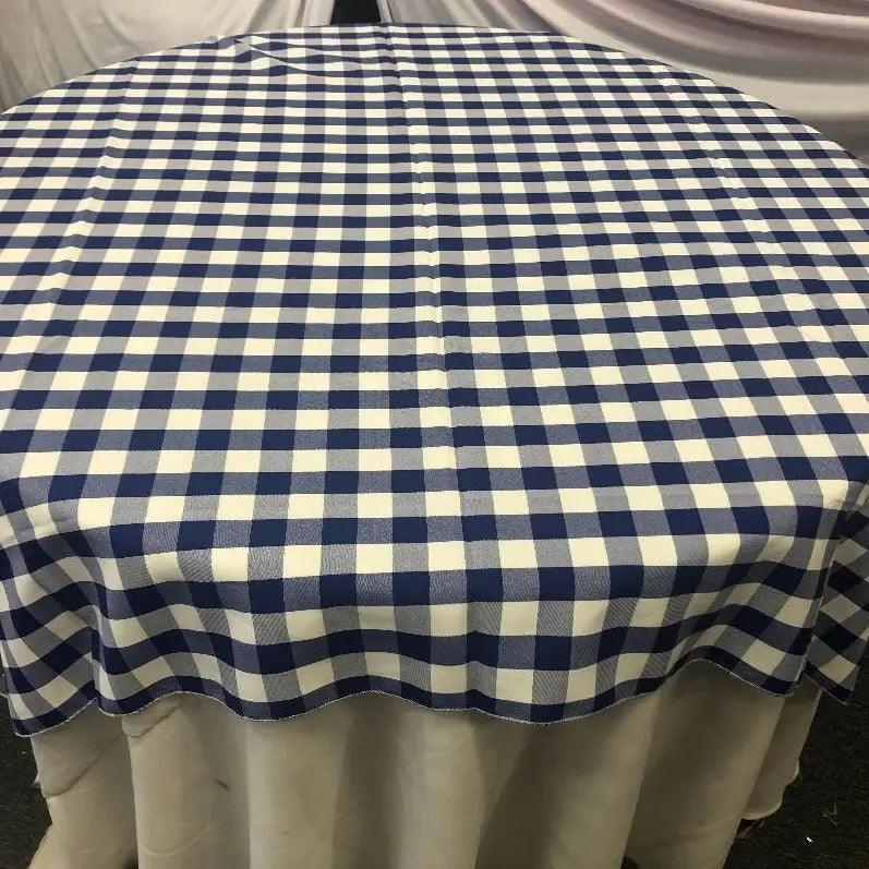Buffalo Plaid Checkered Table Overlay - 60"x60"