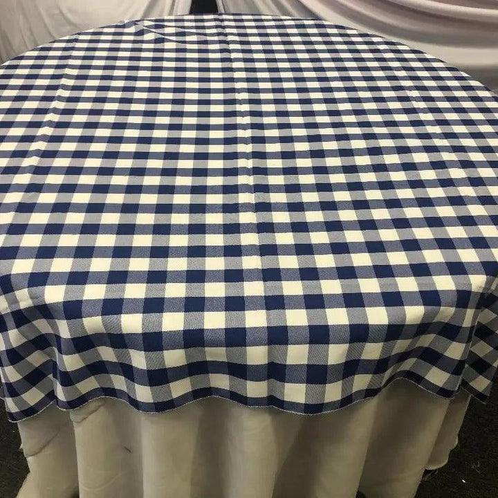 Buffalo Plaid Checkered Table Overlay - 60"x60"