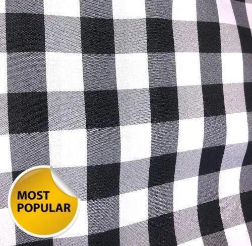 5 Yards Buffalo Print Checkered Poly Poplin -wholesale