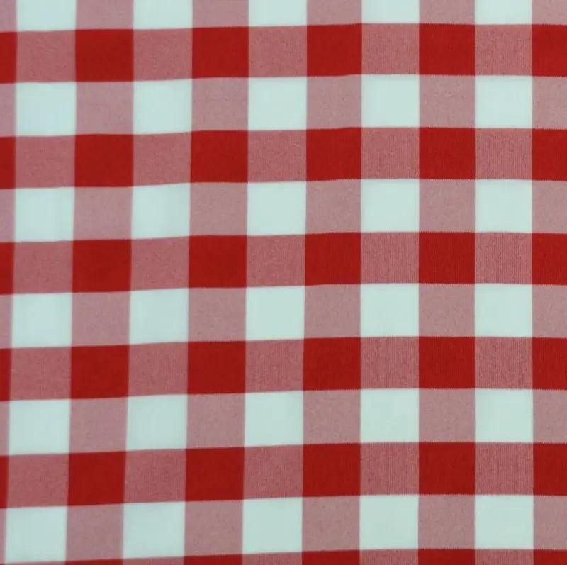 5 Yards Buffalo Print Checkered Poly Poplin -wholesale