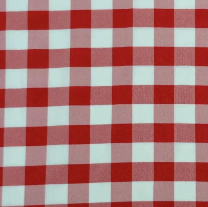 5 Yards Buffalo Print Checkered Poly Poplin -wholesale