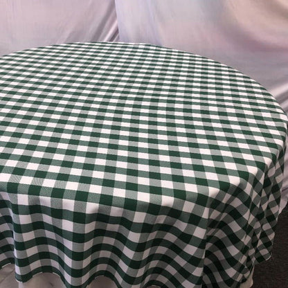 Checker Polyester Buffalo Gingham Table Overlay 60" X 60" Square Tablecloth Cover - New Star Fabrics