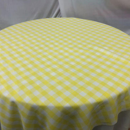 Checker Polyester Buffalo Gingham Table Overlay 60" X 60" Square Tablecloth Cover - New Star Fabrics