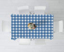 Gingham Checkered Plastic Tablecover - 54''x108