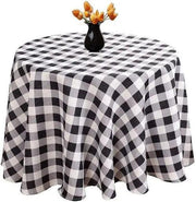 Buffalo Plaid Checkered Tablecloth - 108'' Round