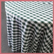 Buffalo Plaid Checkered Tablecloth - 120'' Round