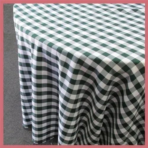 Buffalo Plaid Checkered Tablecloth - 120'' Round