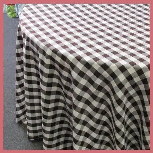 Buffalo Plaid Checkered Tablecloth - 108'' Round
