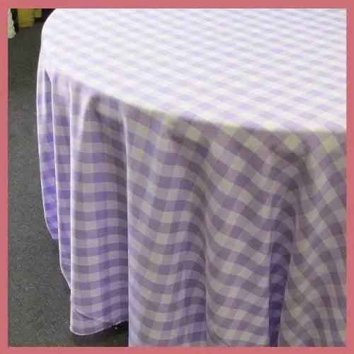 Checkered Tablecloth - 72'' overlay