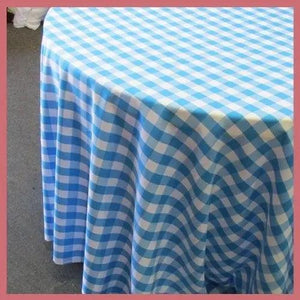 Checkered Tablecloth - 72'' overlay
