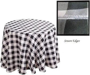 Buffalo Plaid Checkered Tablecloth - 120'' Round