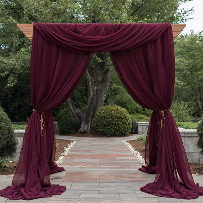 Chiffon Pre-Cut Draping Panels – Flat-Cut Fabric Only (30+ Colors, 5FT Wide)