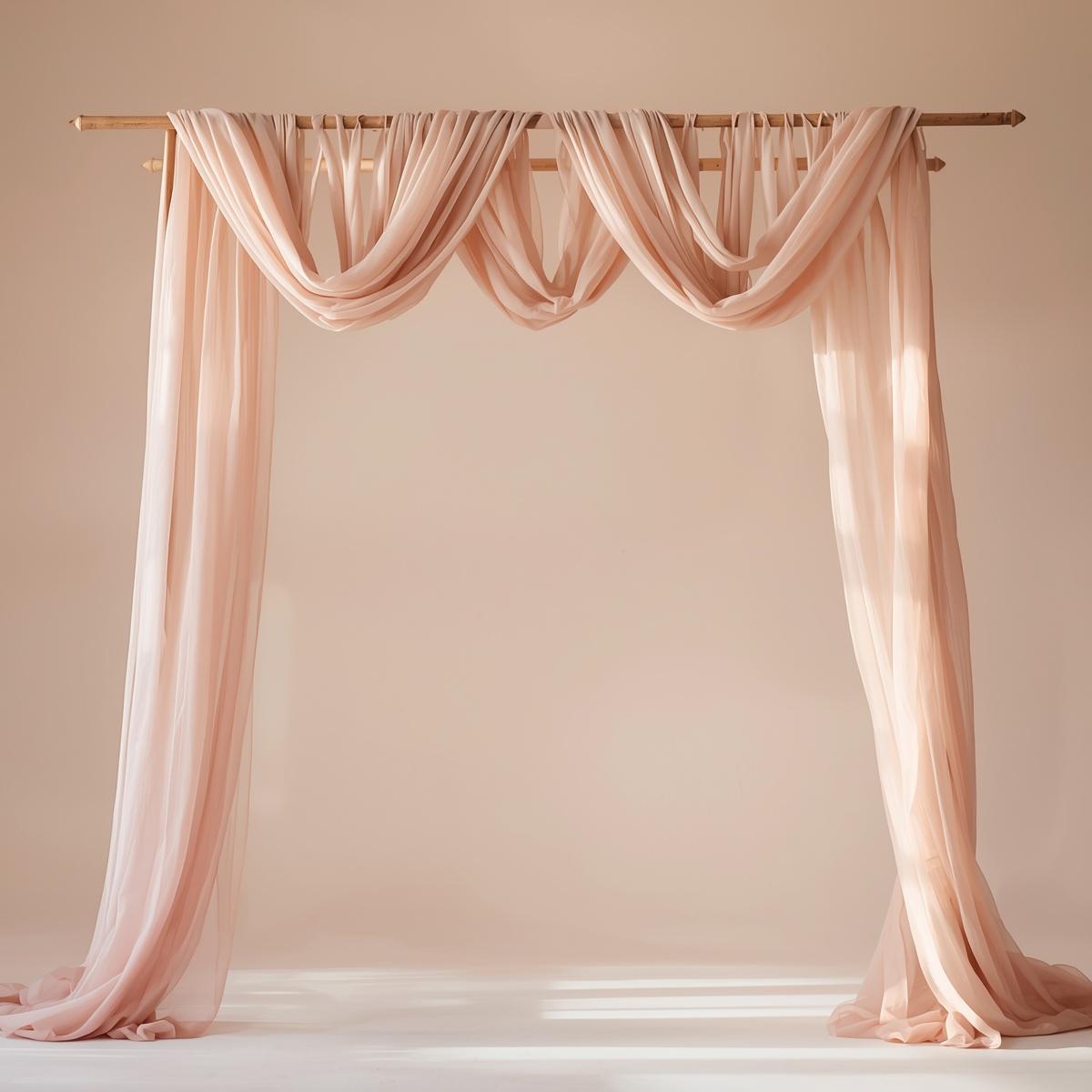 Chiffon Pre-Cut Draping Panels – Flat-Cut Fabric Only (30+ Colors, 5FT Wide)