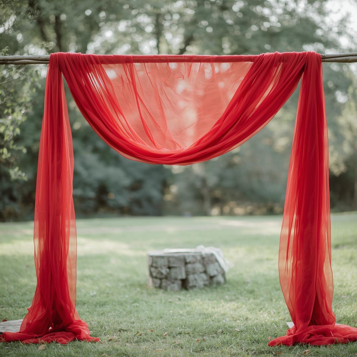 Chiffon Pre-Cut Draping Panels – Flat-Cut Fabric Only (30+ Colors, 5FT Wide)