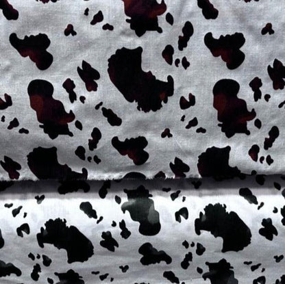 Cow print Poly Cotton Fabric  by the yard 58 inches - New Star Fabrics