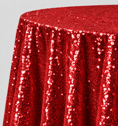 Glitz Sequin Round Tablecloth – 120” Round – Multiple Colors