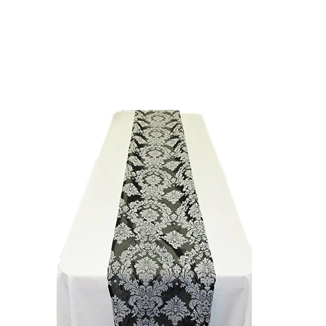 Damask Flocking Taffeta Table Runners 4 pieces set