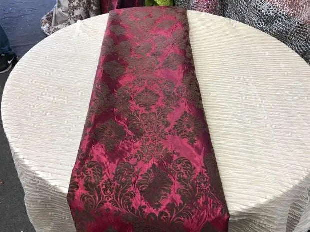 Damask Flocking Taffeta Table Runners