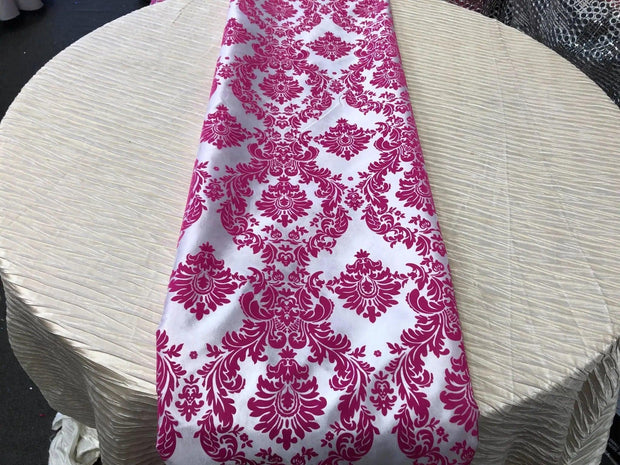 Damask Flocking Taffeta Table Runners