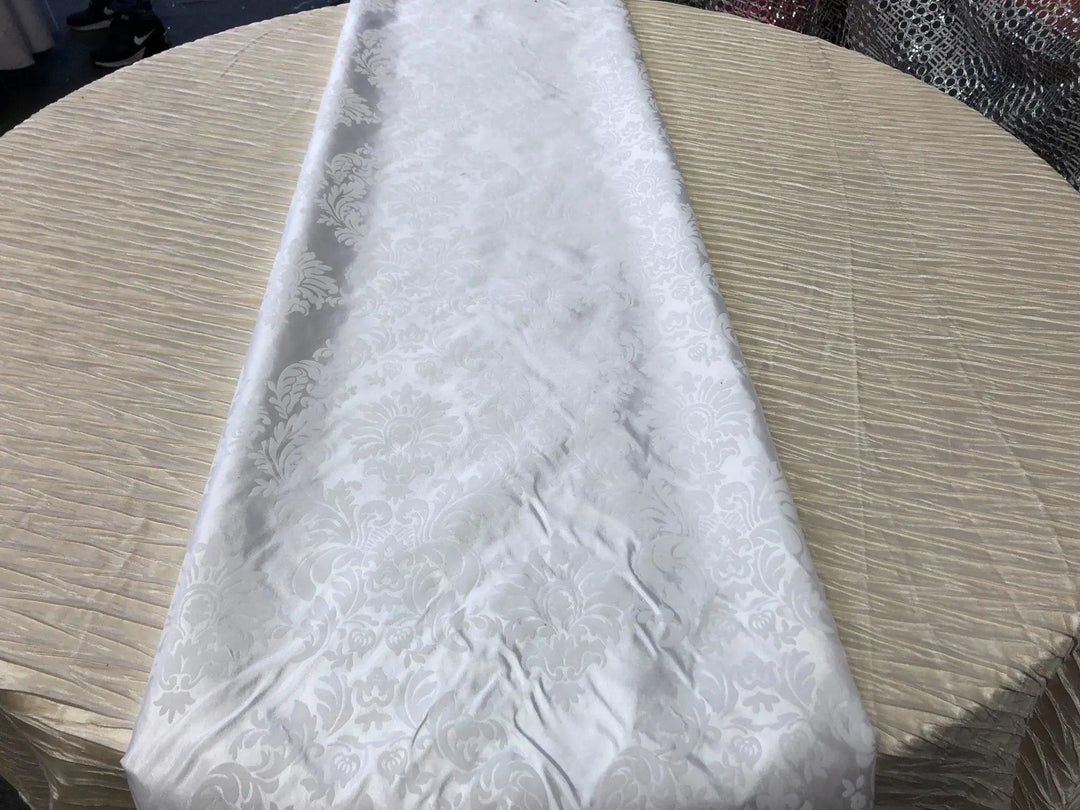 Damask Flocking Taffeta Table Runners 4 pieces set