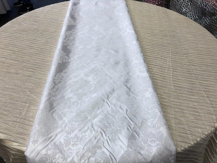 Damask Flocking Taffeta Table Runners 4 pieces set