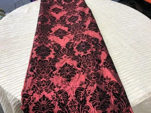 Damask Flocking Taffeta Table Runners