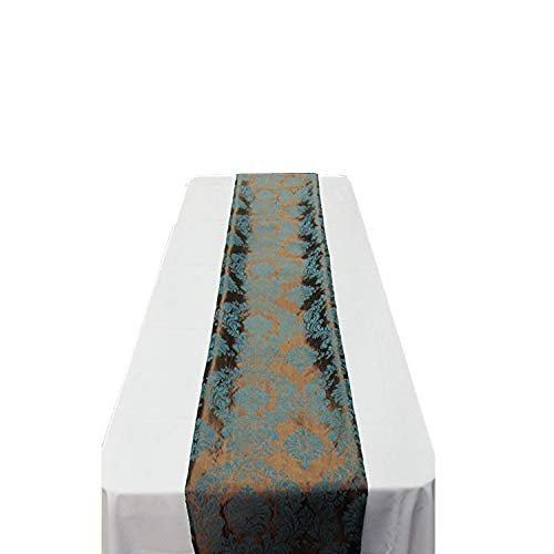 Damask Flocking Taffeta Table Runners - 14" X 108" Inches Tablecloth 4 pieces - New Star Fabrics