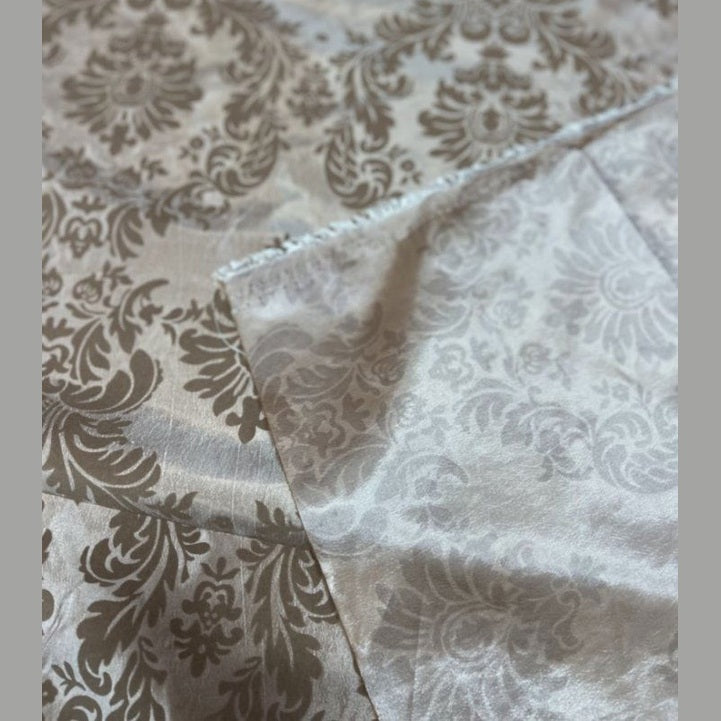 Damask Flocking Taffeta fabric by the yard - New Star Fabrics
