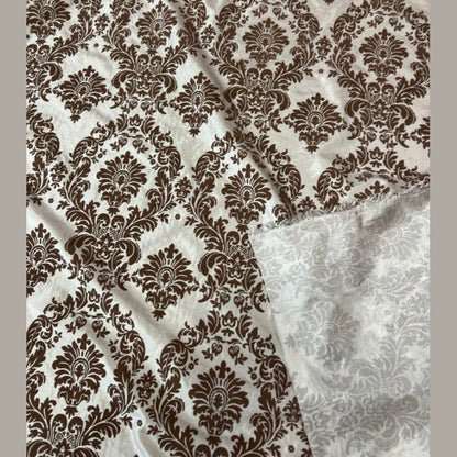 Damask Flocking Taffeta fabric by the yard - New Star Fabrics