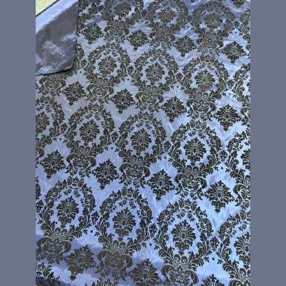 Damask Flocking Taffeta fabric by the yard - New Star Fabrics