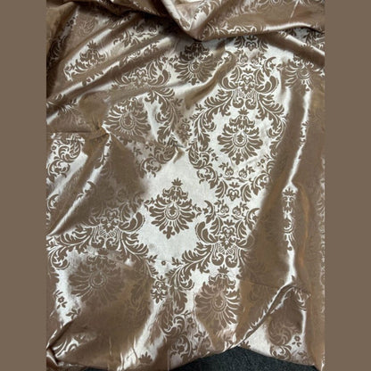 Damask Flocking Taffeta fabric by the yard - New Star Fabrics
