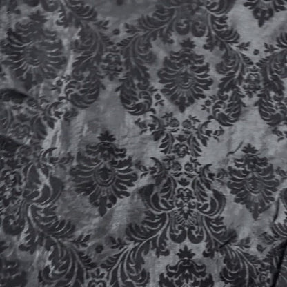 Damask Flocking Taffeta fabric by the yard - New Star Fabrics