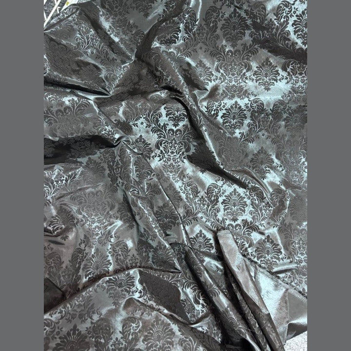 Damask Flocking Taffeta fabric by the yard - New Star Fabrics