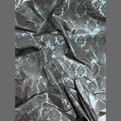 Damask Flocking Taffeta fabric by the yard - New Star Fabrics