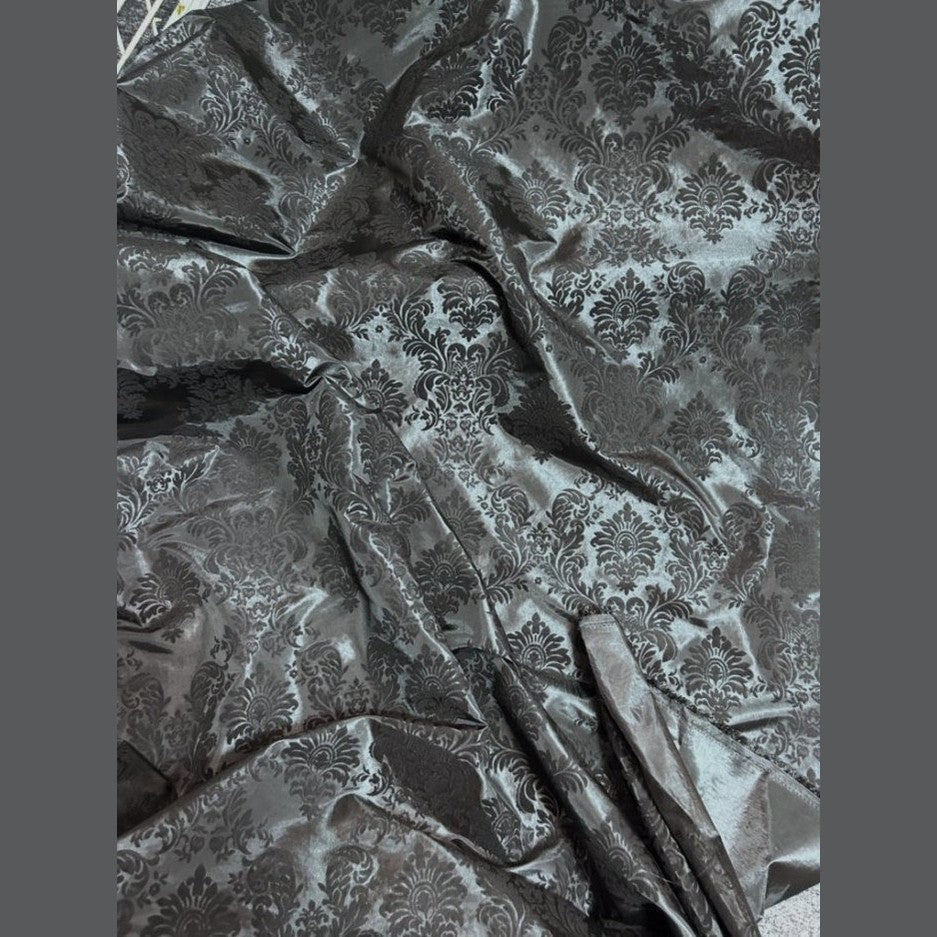 Damask Flocking Taffeta fabric by the yard - New Star Fabrics