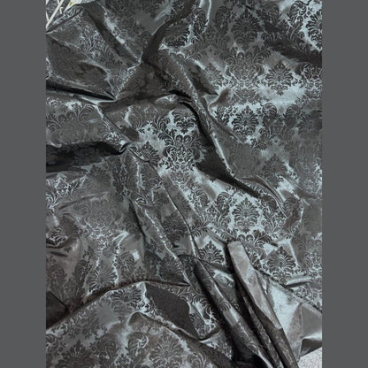 Damask Flocking Taffeta fabric by the yard - New Star Fabrics