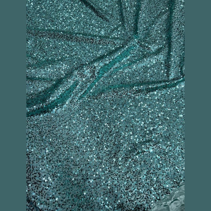 Disc Sequin Micro Dot Dangle Taffeta Fabric  by the yard - New Star Fabrics