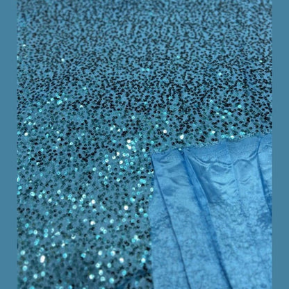 Disc Sequin Micro Dot Dangle Taffeta Fabric  by the yard - New Star Fabrics